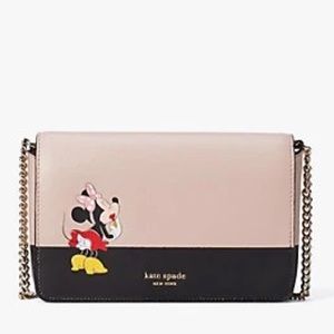 kate spade new york x minnie mouse chain wallet NWT